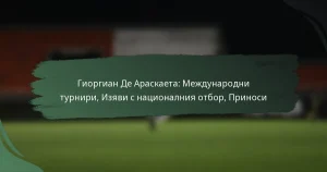 Гиоргиан Де Араскаета: Международни турнири, Изяви с националния отбор, Приноси